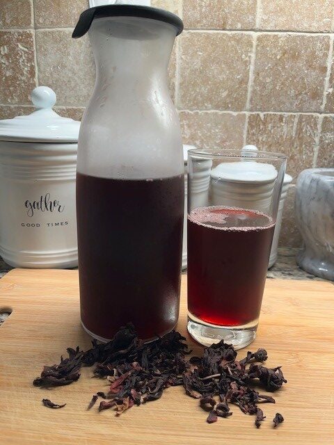 Tea made from Hibiscus Flower